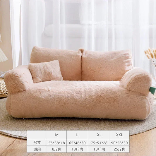 Cat Bed House Plush Dog Sofa Beds Washable Warm Pet Dog Nest Cat Beds Sofa Comfortable Cats Cushion Dog Sleep Winter Furniture