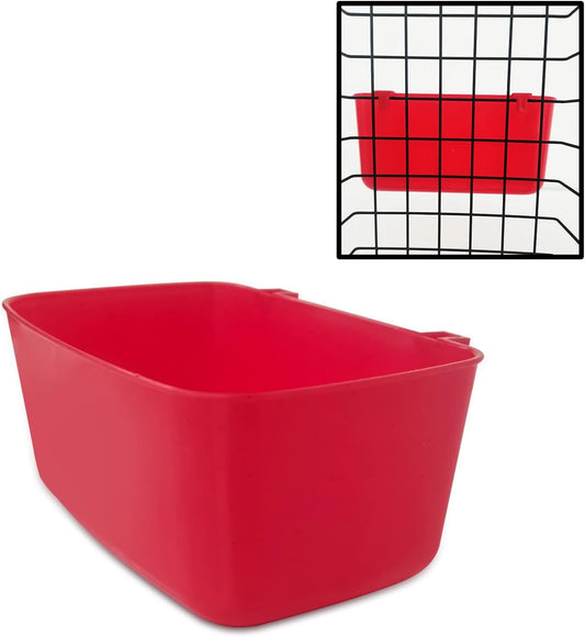 24 Pack Rabbit Feeder Waterer Chicken 21 Oz Food Water Cage Cups Puppy Cat Hanging Feeding Dish Coop Bowl Watering Container Treats Drinker for Pigeon Bird Bath Basin Hamster Bed